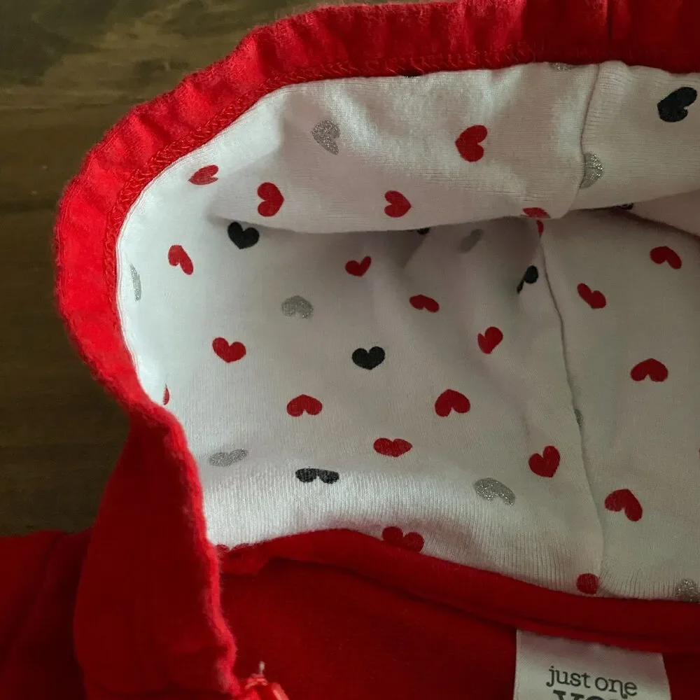Carter's Valentine's Hoodie & Bodysuit Outfit Girls' 18 Months